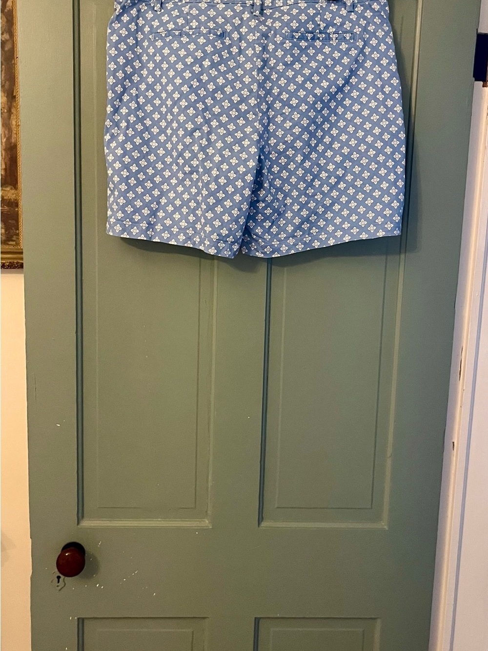 Lands' End Light Blue Printed Women's Chinos - Picture 3 of 4
